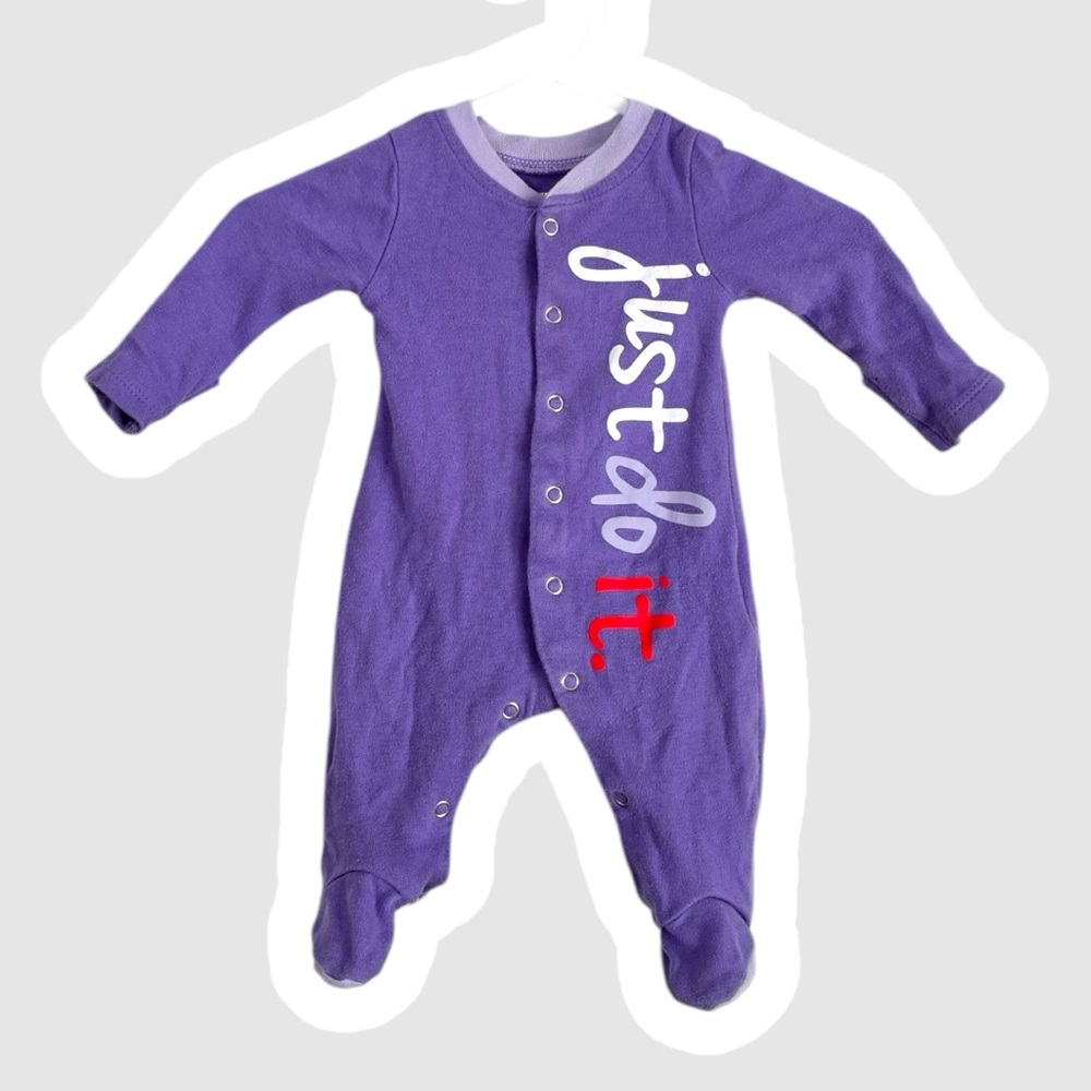 VGUC Purple Kids One Piece by Nike, Footed Onsie